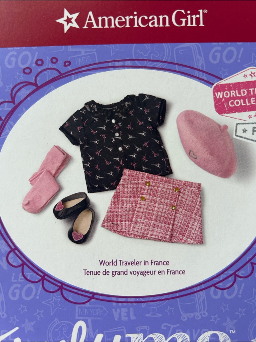 2021 SEALED American Girl Truly Me World Traveler In France Doll Outfit - Picture 2 of 4